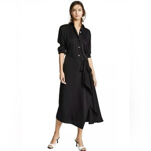 VINCE SHIRT DRESS BLACK SIZE 4